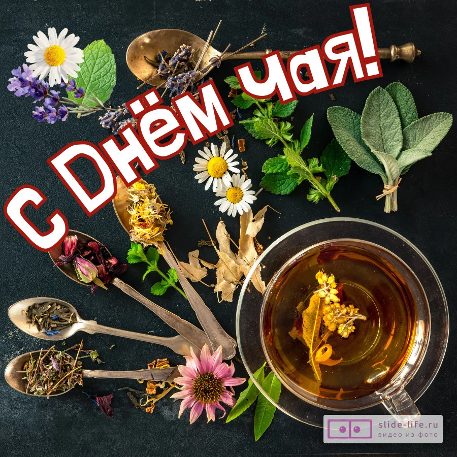 Открытка с днем чая прикольная