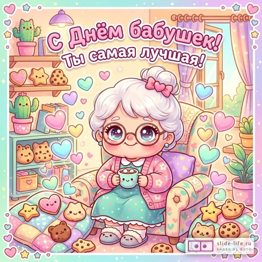 С Днём бабушек картинки и открытки — поздравления для любимой бабушки