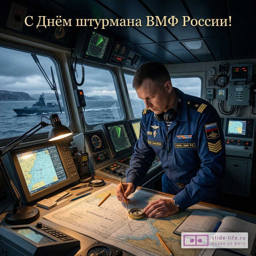 С Днём штурмана ВМФ России – скачать поздравительную открытку