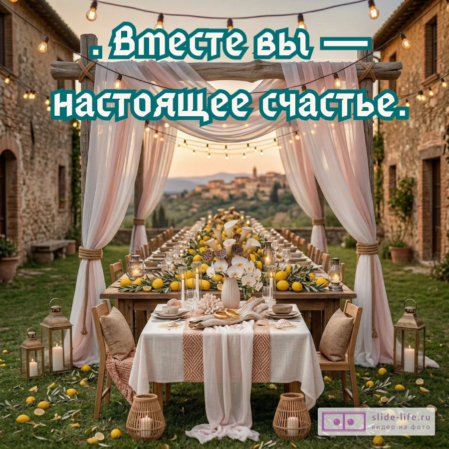 Душевная открытка с трогательным текстом на годовщину