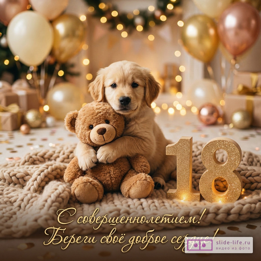 С Днем совершеннолетия — душевное поздравление