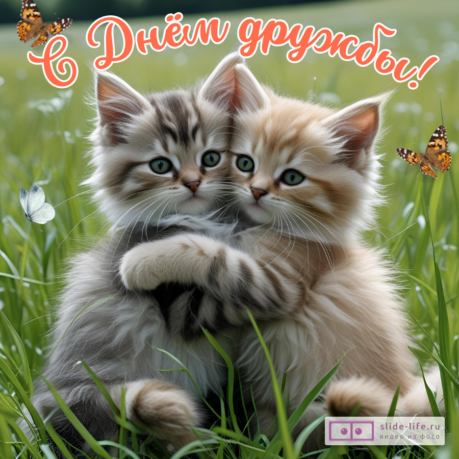 Красивая открытка с Днём дружбы