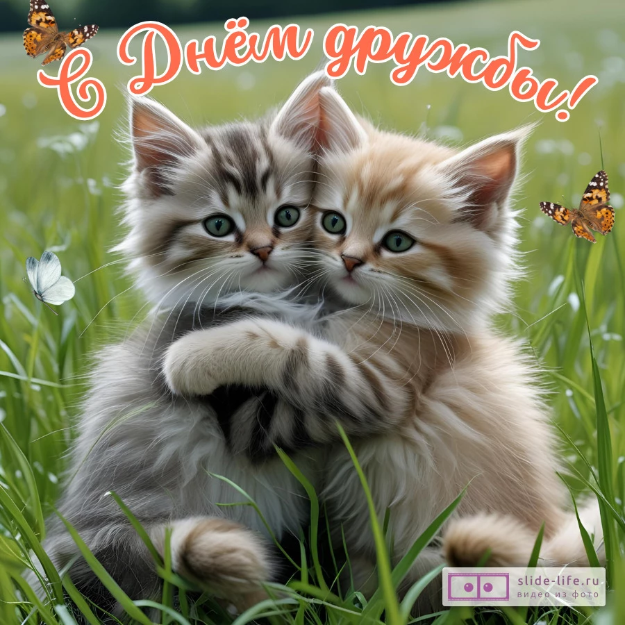 Красивая открытка с Днём дружбы
