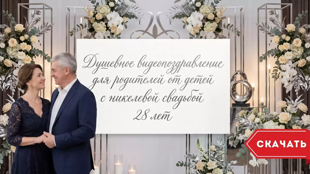 Видеопоздравление на никелевую свадьбу родителям о негромкой верности