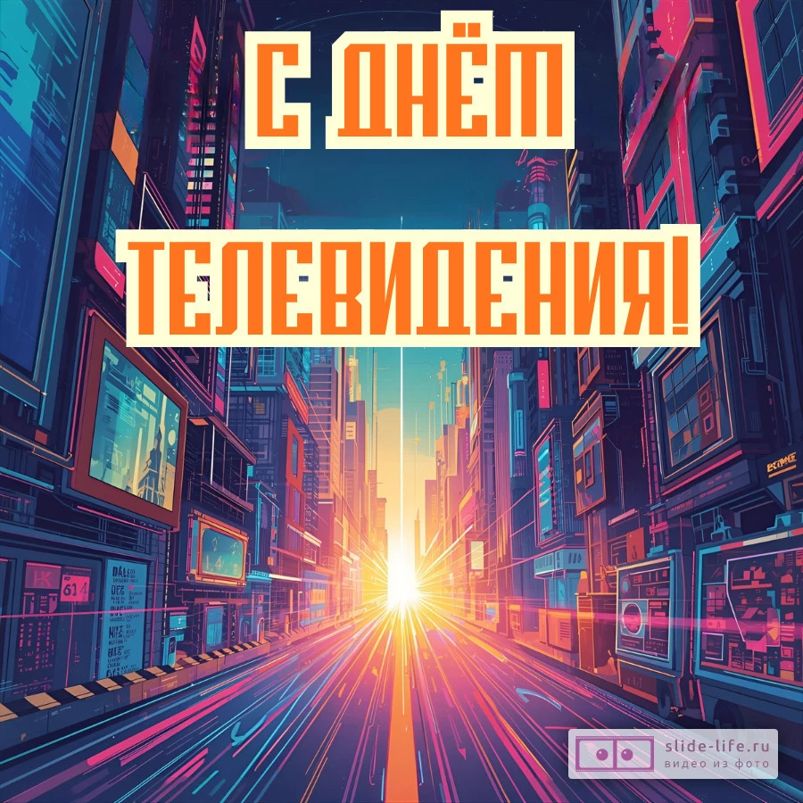 Открытка поздравление с днем телевидения