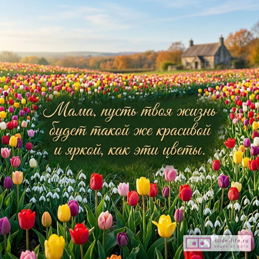 Тёплые пожелания любимой маме