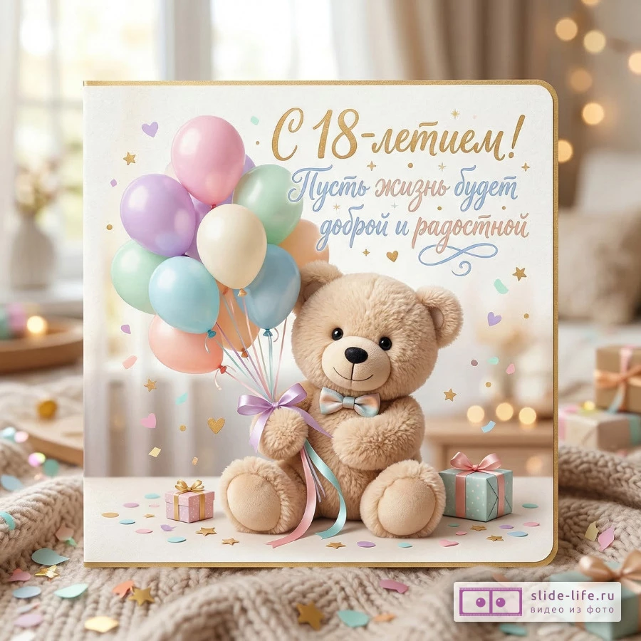 С Днем Рождения 18 лет — красивые слова на совершеннолетие