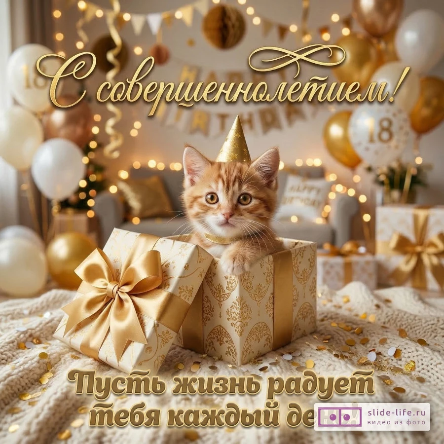 Трогательные поздравления с 18-летием своими словами