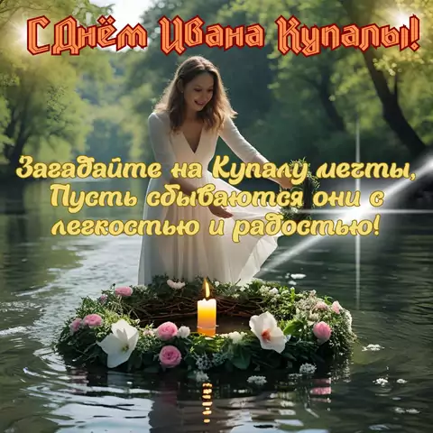 Открытка поздравление с днем ивана купалы