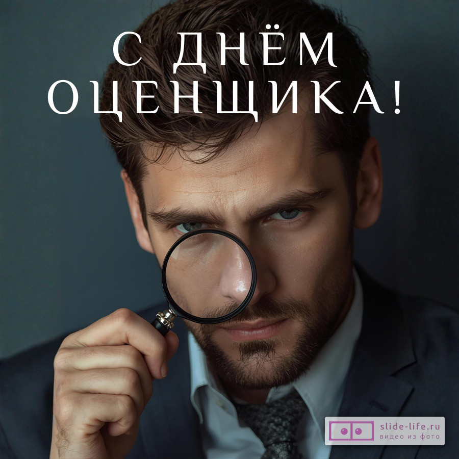 Оригинальная открытка с Днём оценщика
