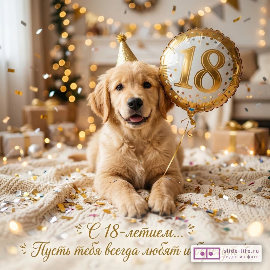 Нежное поздравление с совершеннолетием