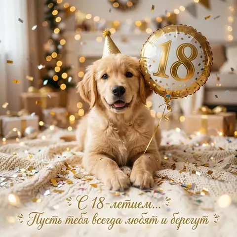 Нежное поздравление с совершеннолетием
