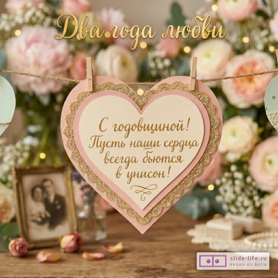 С 2-й годовщиной свадьбы! Открытки и стихи для влюбленных