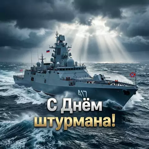 Красивая открытка с Днём штурмана