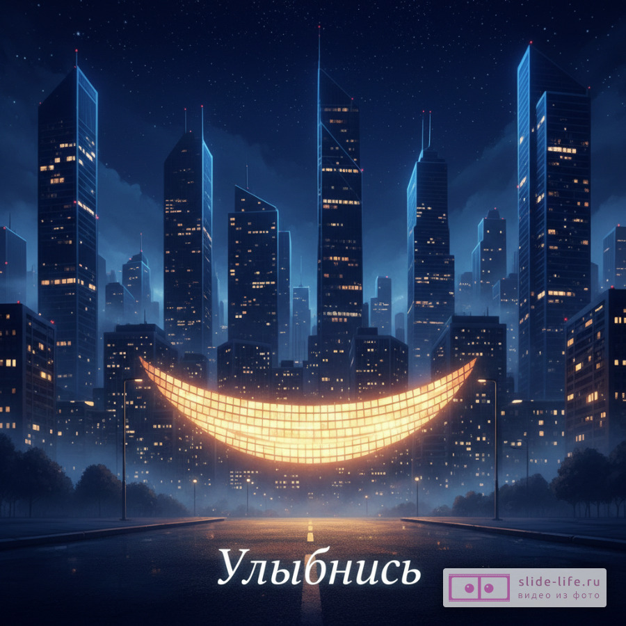 Улыбнись Красивая открытка для друзей