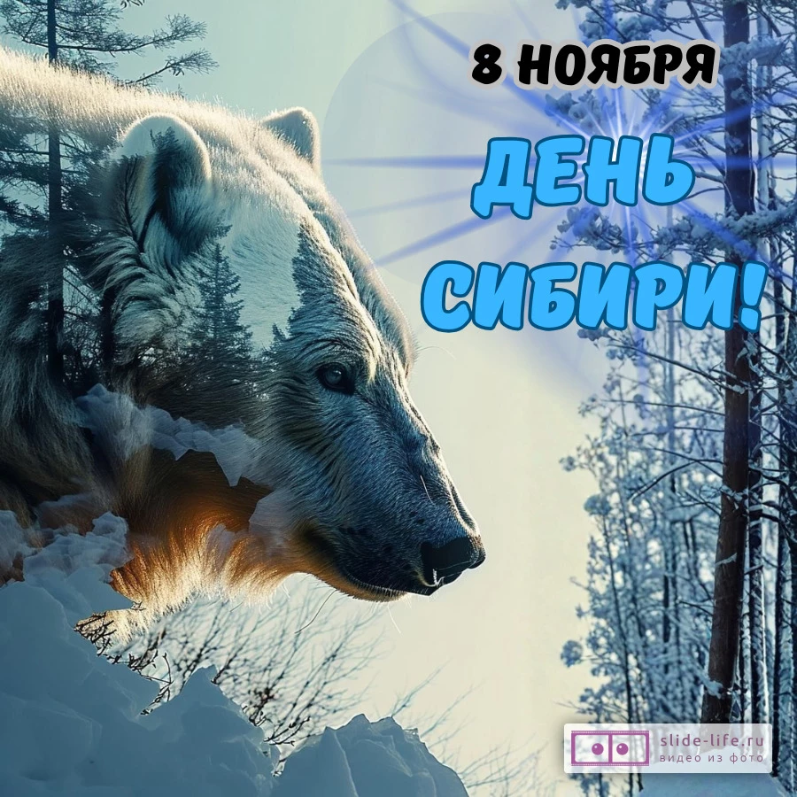 Красивая открытка с Днём Сибири