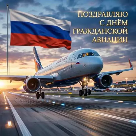 Открытка С Днём гражданской авиации скачать бесплатно в хорошем качестве