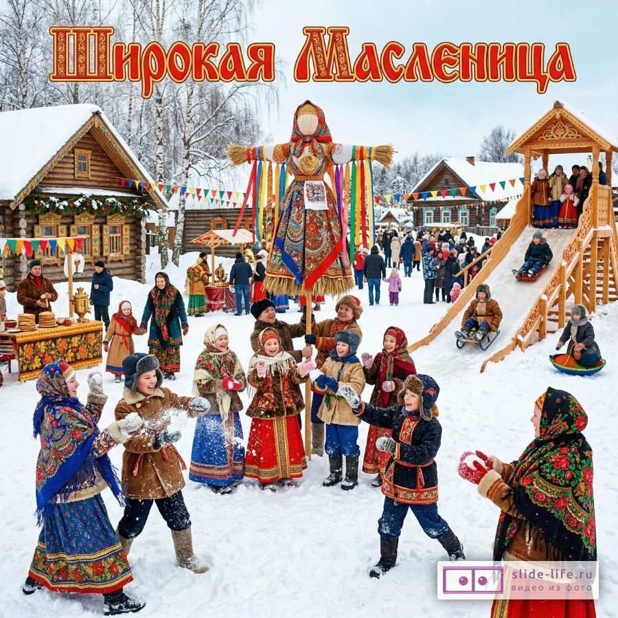 Весёлая Масленица: открытки с праздничными мотивами