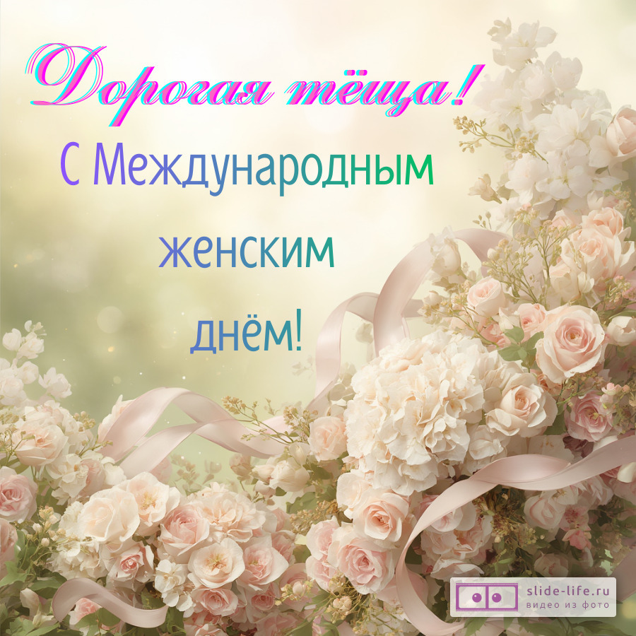 Хорошая открытка с 8 марта теще