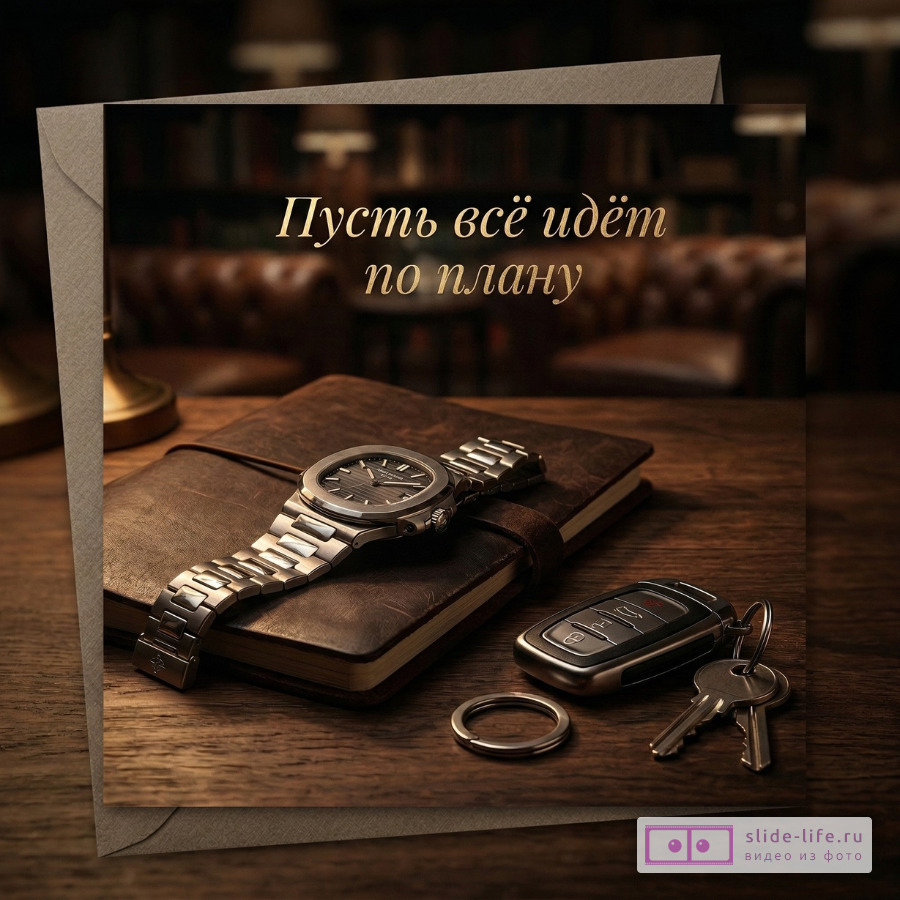 Короткая открытка с пожеланием мужчине – скачать бесплатно