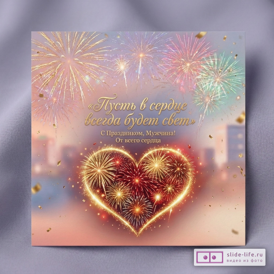 Красивые и тёплые слова для мужчины – открытка