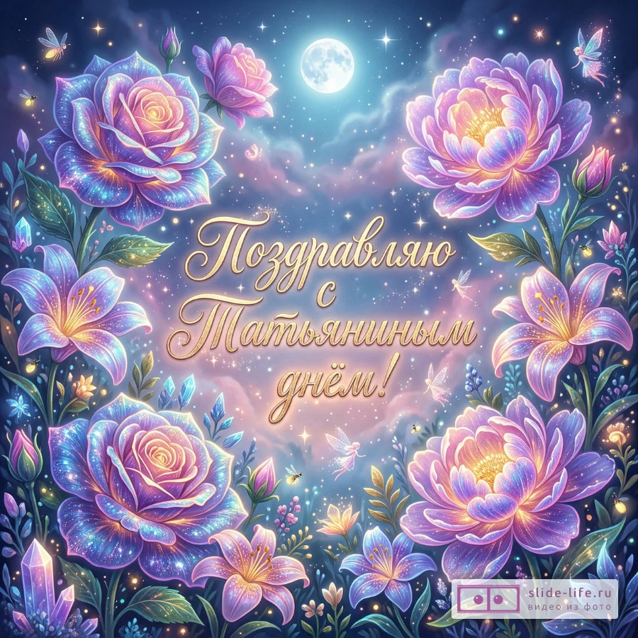 Открытка с поздравлением для Татьяны — красивые картинки