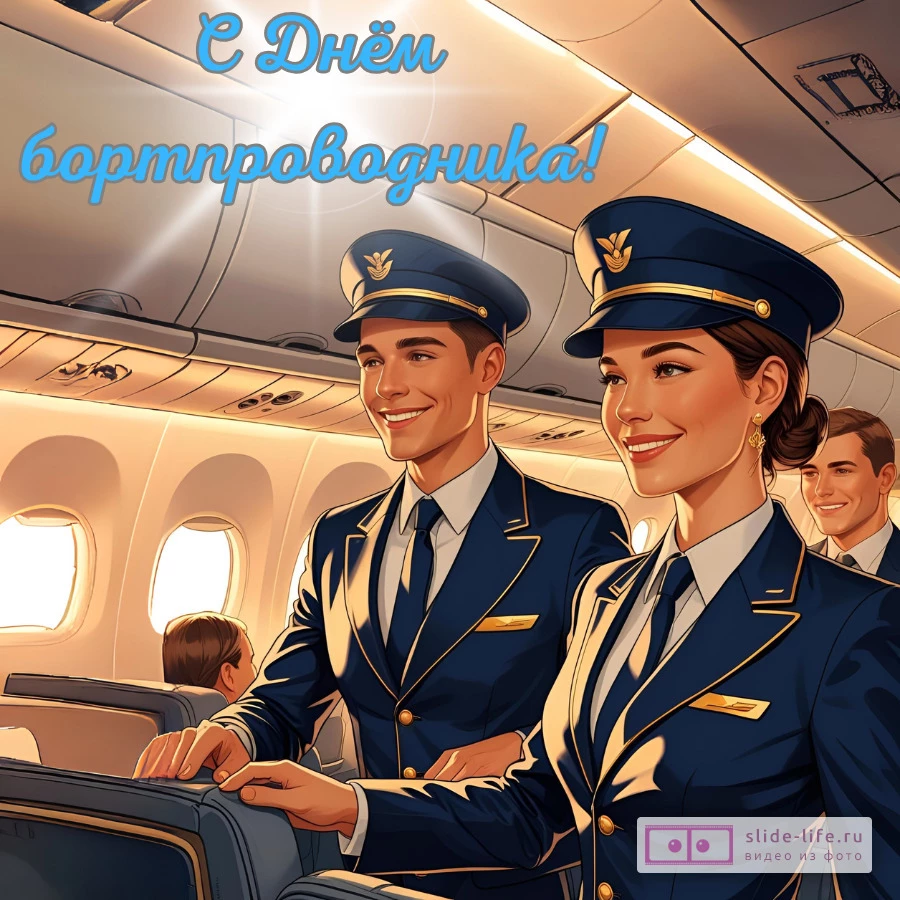 Открытка стильная на день проводника