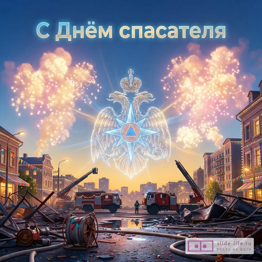 Душевная открытка с днем спасателя