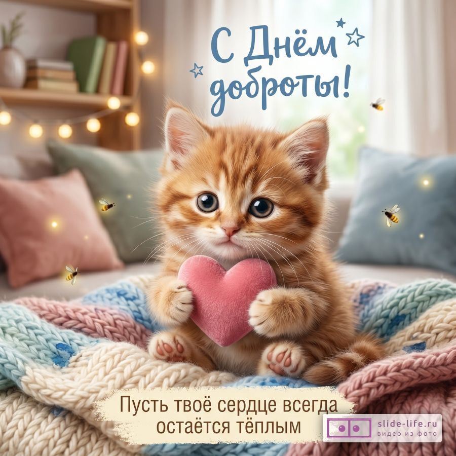 Красивая открытка с Днём доброты