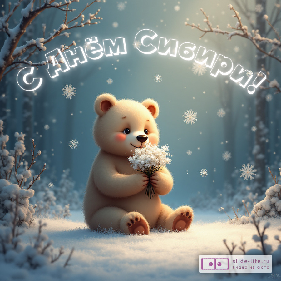 Открытка поздравление с днем сибири