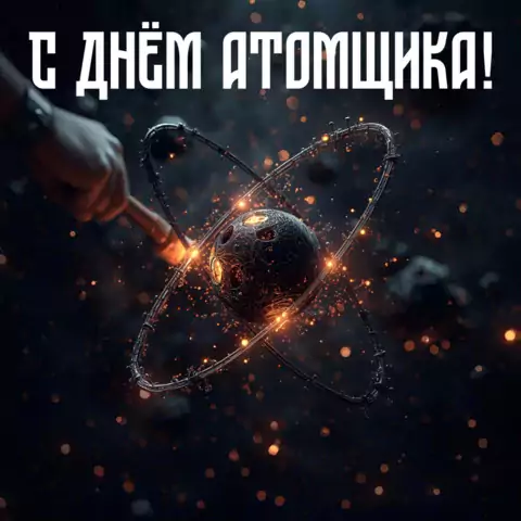 Открытка поздравление с днем атомщика