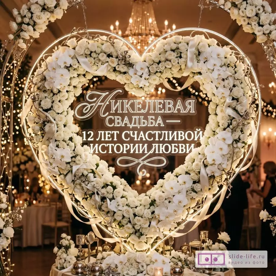 Скачать открытку с никелевой свадьбой бесплатно