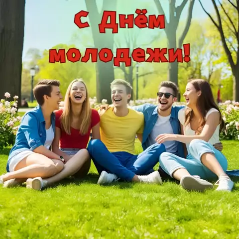 Открытка с днем молодежи добрая