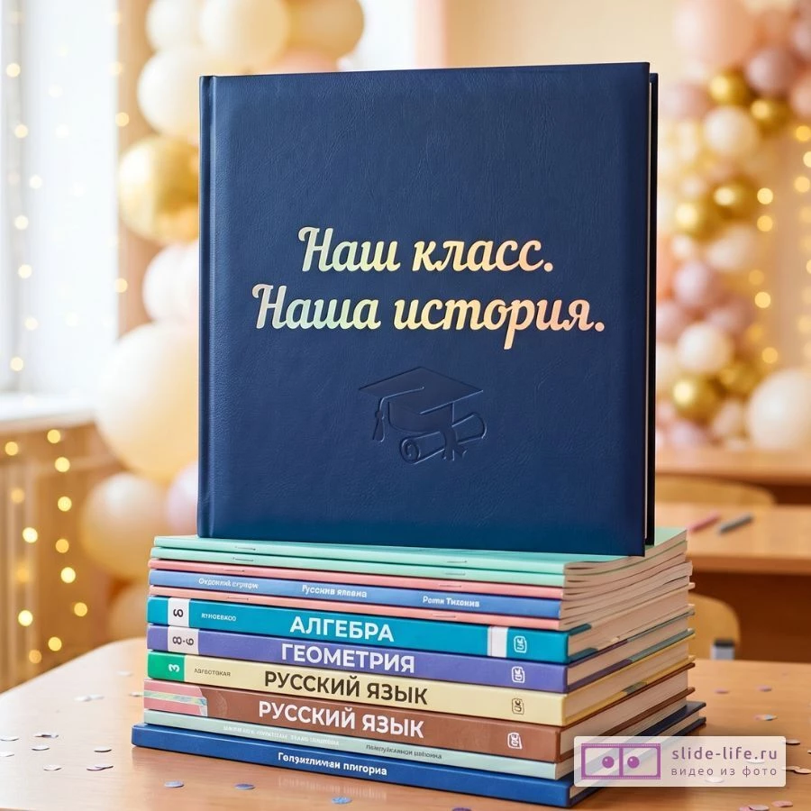 Открытка выпускникам школы — наш класс, наша история ностальгия