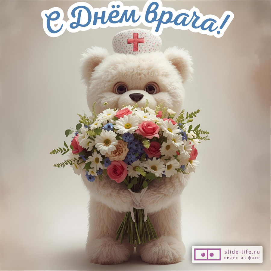 Открытка ко дню врача