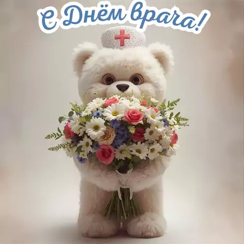 Открытка ко дню врача