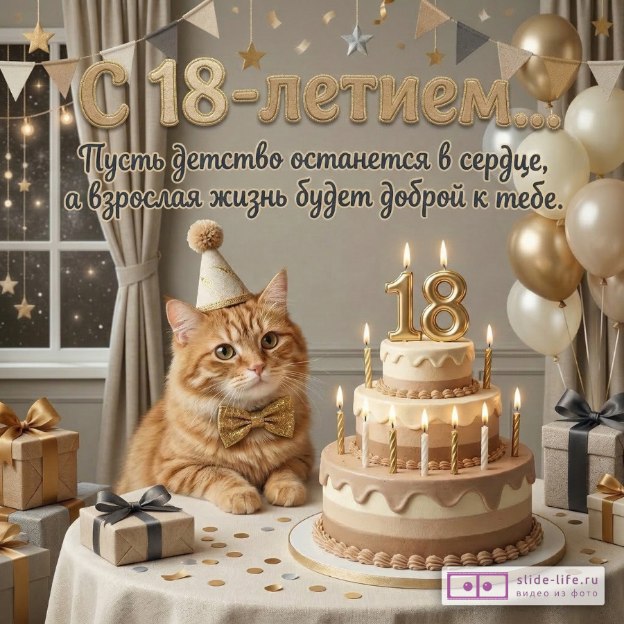 Трогательное поздравление с совершеннолетием до слез