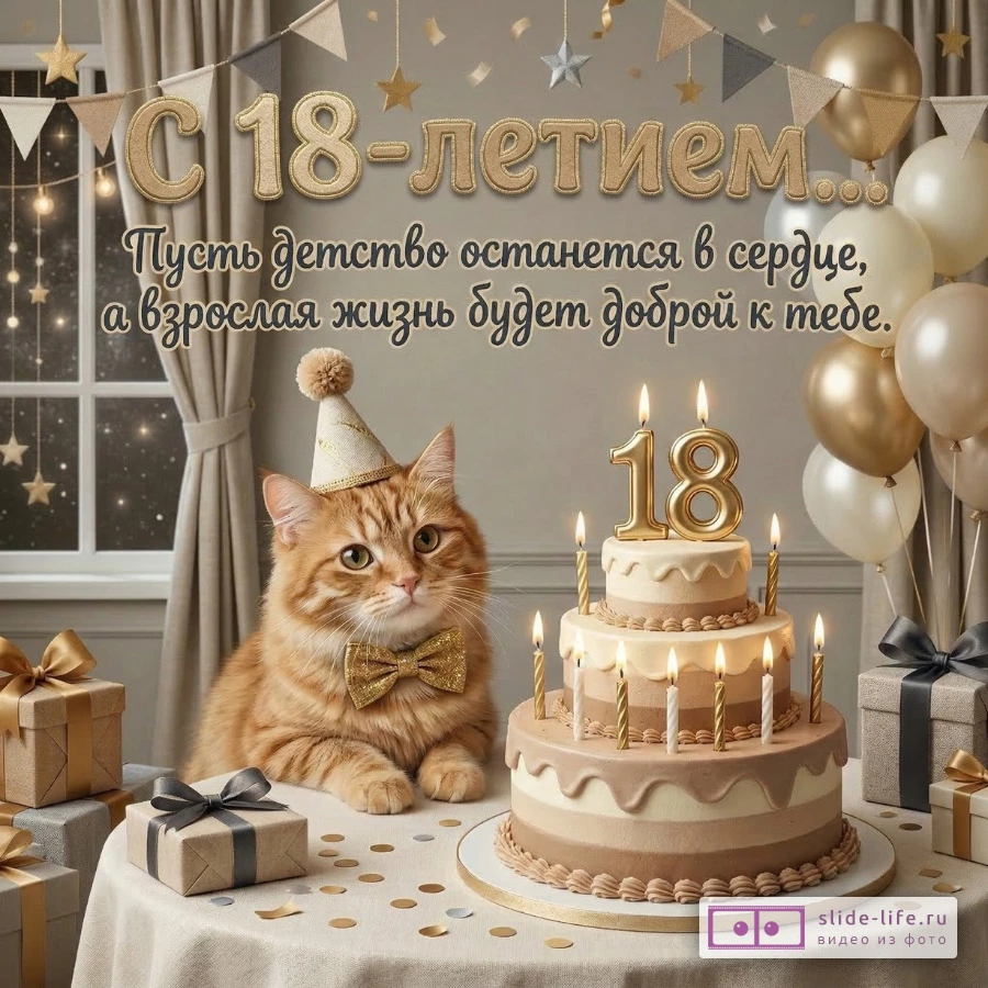 Трогательное поздравление с совершеннолетием до слез