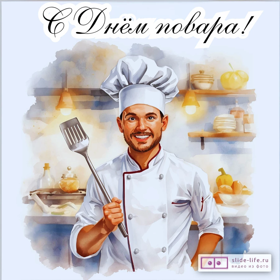 Открытка с днем повара