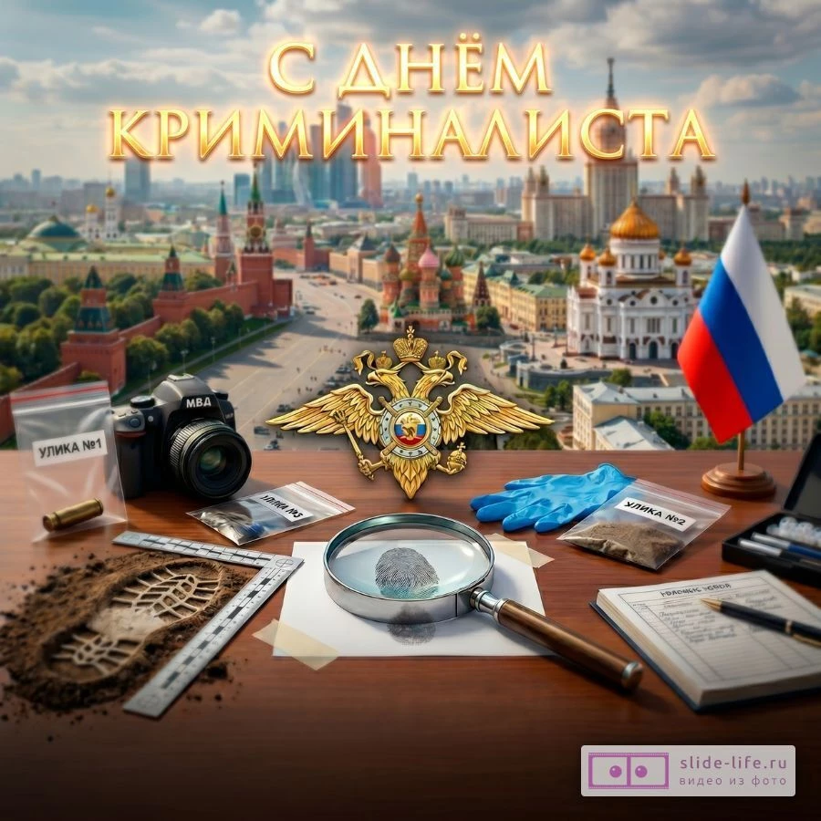 Открытка С Днём эксперта-криминалиста МВД РФ — картинки и поздравления