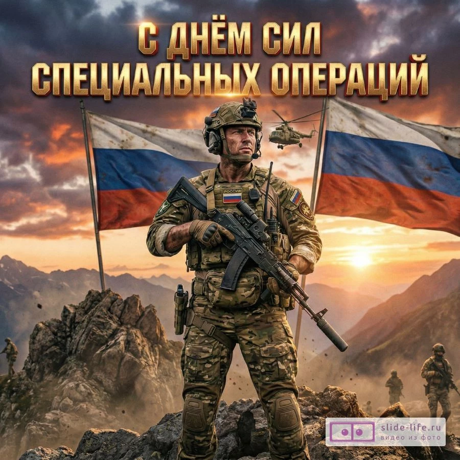 Открытка с Днём Сил специальных операций — поздравление для военных