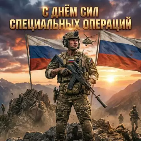 Открытка с Днём Сил специальных операций — поздравление для военных