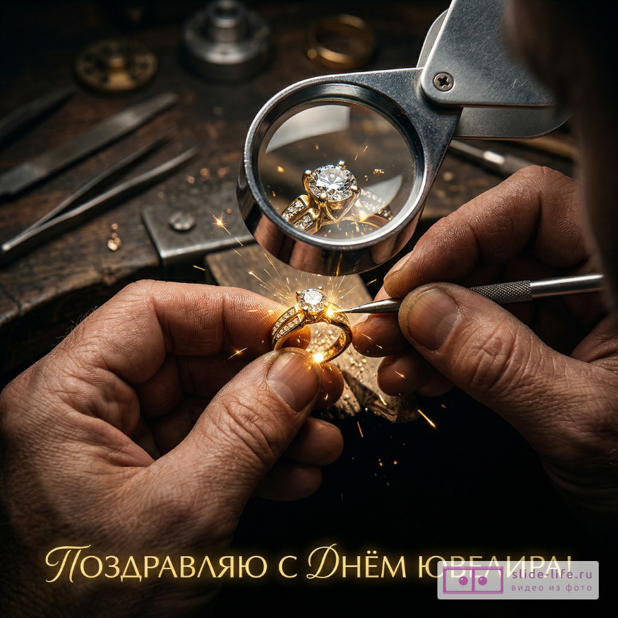 Оригинальная открытка с Днём ювелира