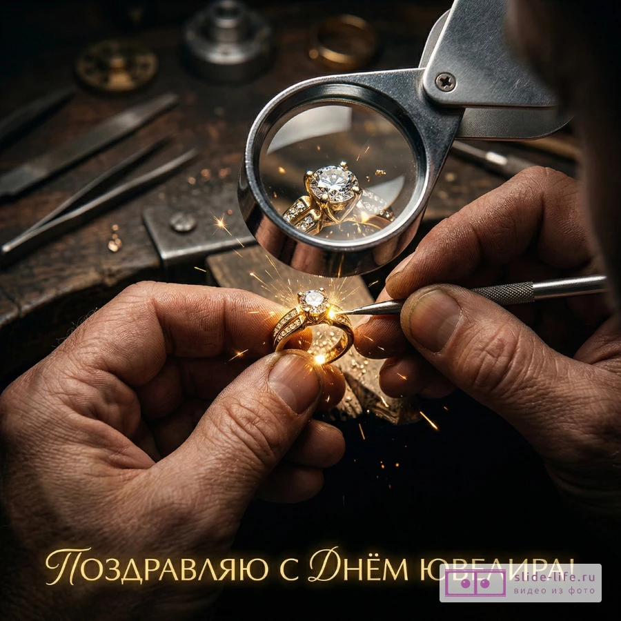 Оригинальная открытка с Днём ювелира