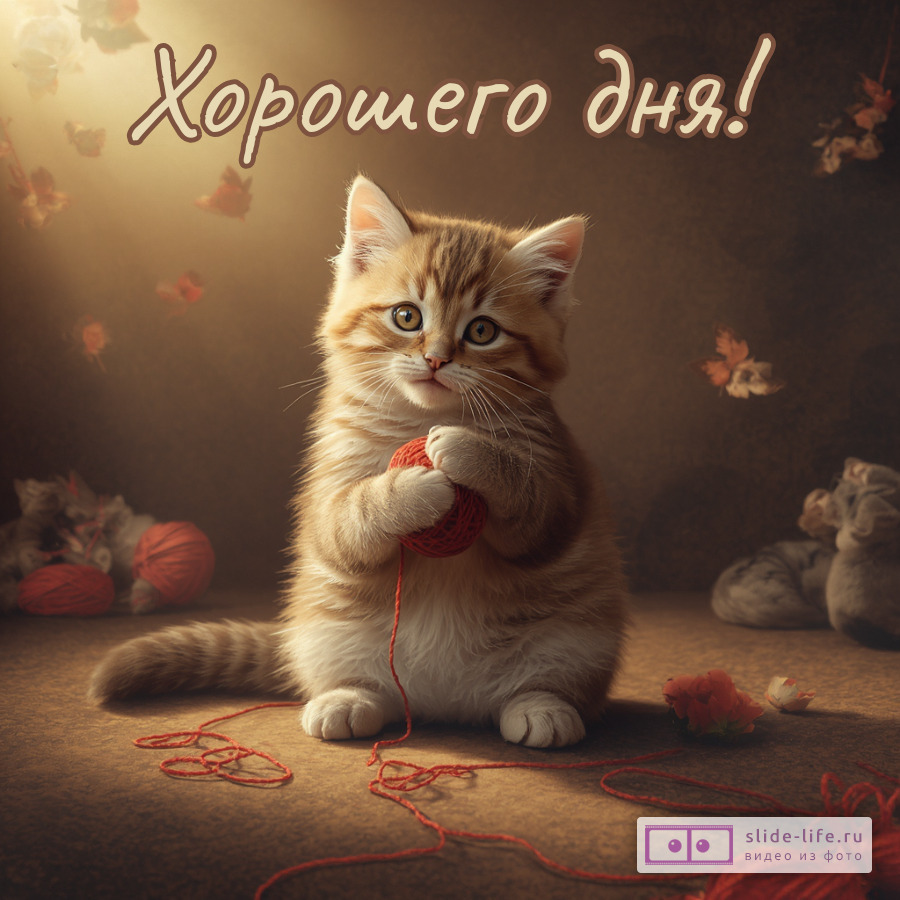 Хорошего дня! Светлая открытка
