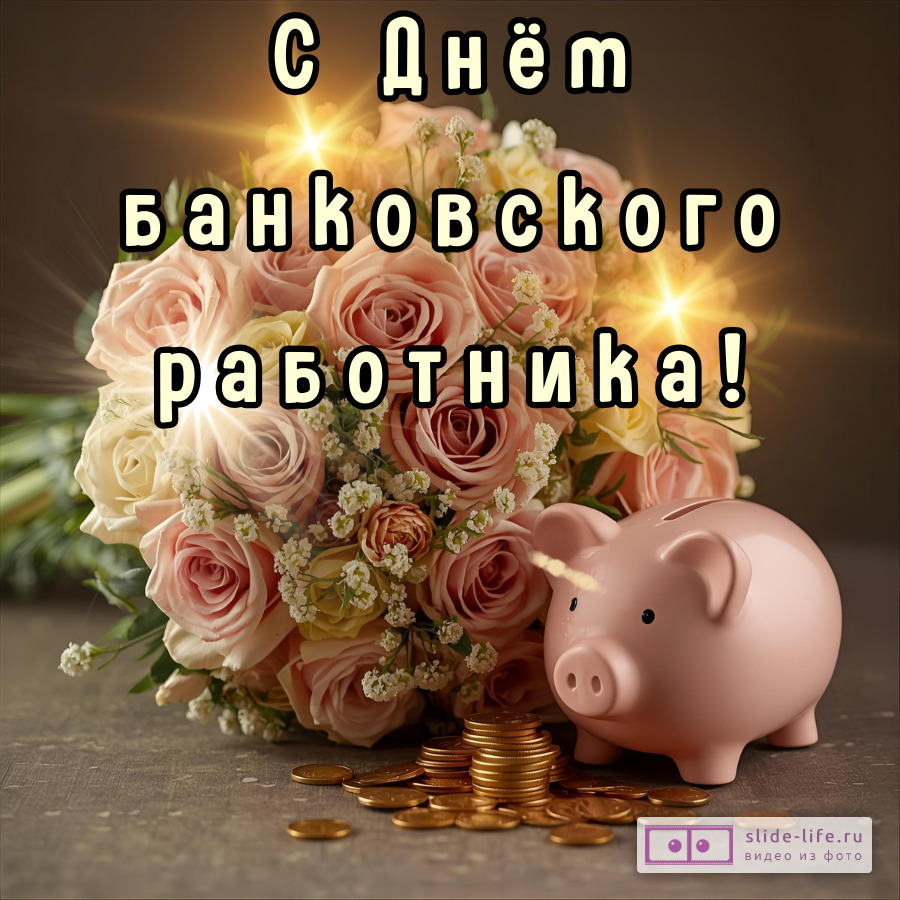 Открытка поздравление с днем банковского работника