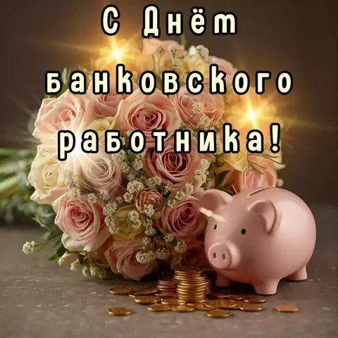 Открытка поздравление с днем банковского работника