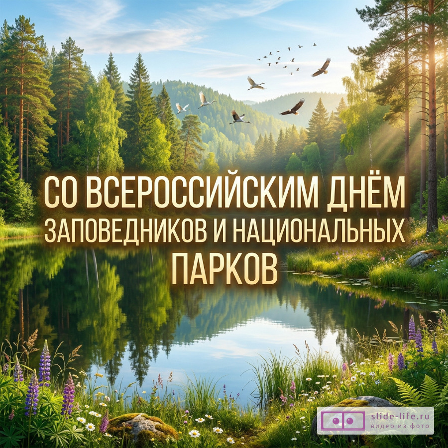 Скачать открытки на Всероссийский день заповедников и национальных парков в высоком качестве
