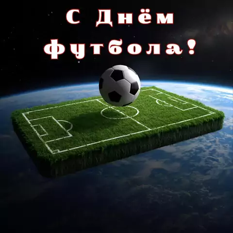 Красивая открытка с Днём футбола