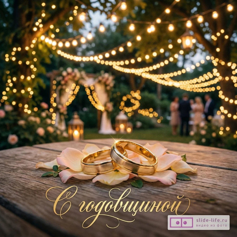 Самая красивая открытка с годовщиной свадьбы